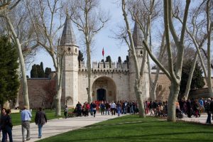 Gate of Salutation and First Courtyard Topkapi Palace Istanbul Turkey
