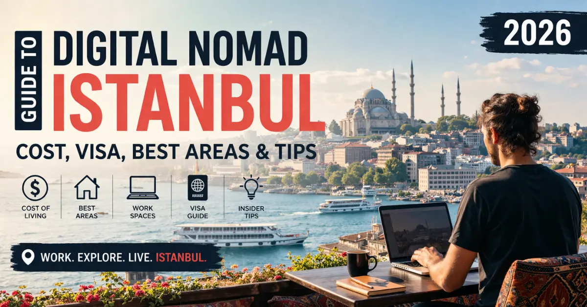 Digital Nomad Guide to Istanbul (2026): Cost, Visa, Best Areas & Tips